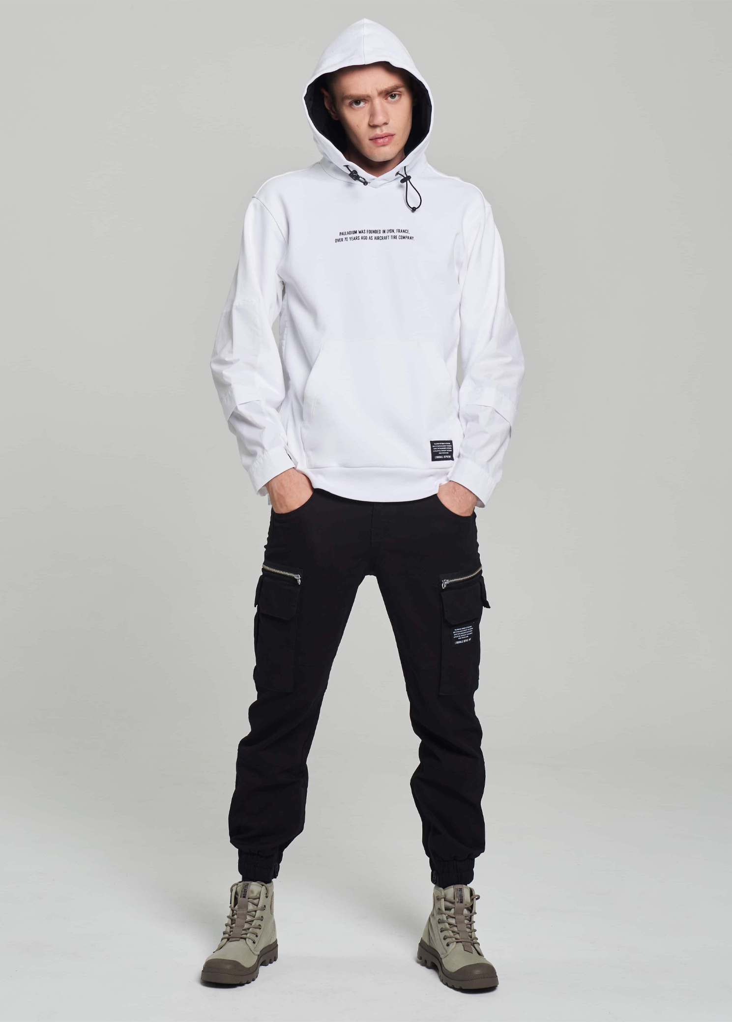 Palladium FASHIONABLE HOODIE WHITE